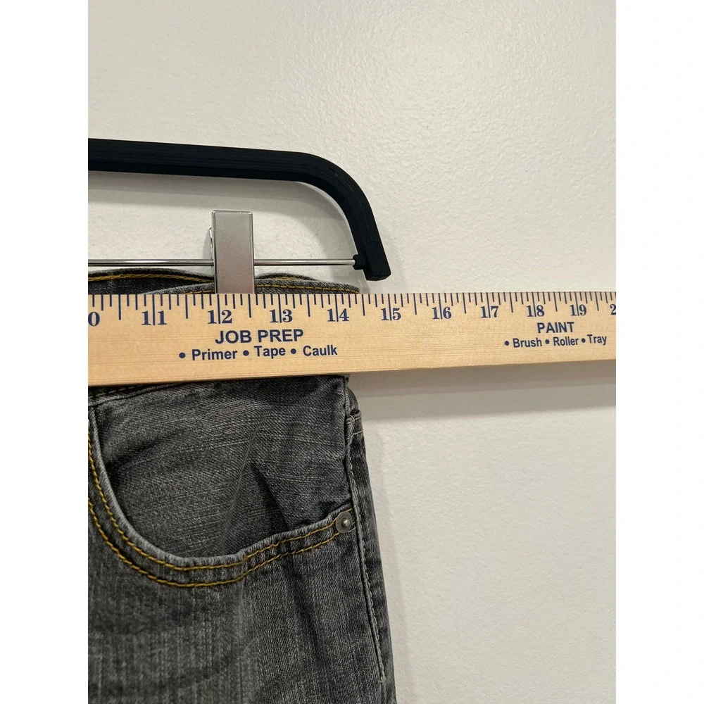 Levi Strauss Jeans 514 Mens Gray Straight Leg Denim Jeans 28x30 S40115 NXHK